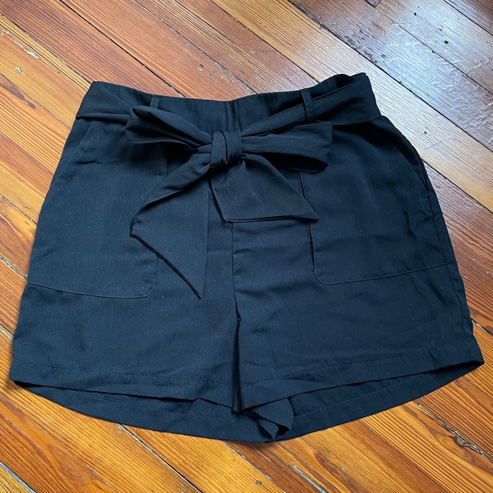 Black High Waisted Shorts